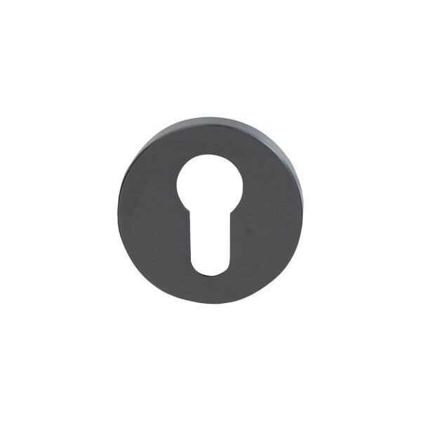 Hafele Yuvarlak Barelli Kapı Kolu Rozeti, Antrasit Renk