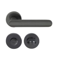 Hafele Kapı Kolu Seti Marte WC Antrasit