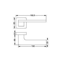 Hafele Kapı Kolu Seti Torres Oda Parlak Krom