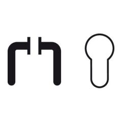 Hafele Barelli Kare Kapı Kolu Rozet, Antik Bronz Renk