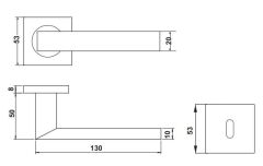 Hafele PROFIT II-Kol Seti Barelli Tip (PC) Paslanmaz Çelik Renkli