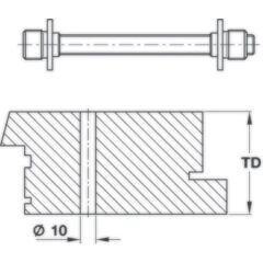 Hafele Çekme Kol Bağlantı Elemanı Tek Taraflı 47-57cm
