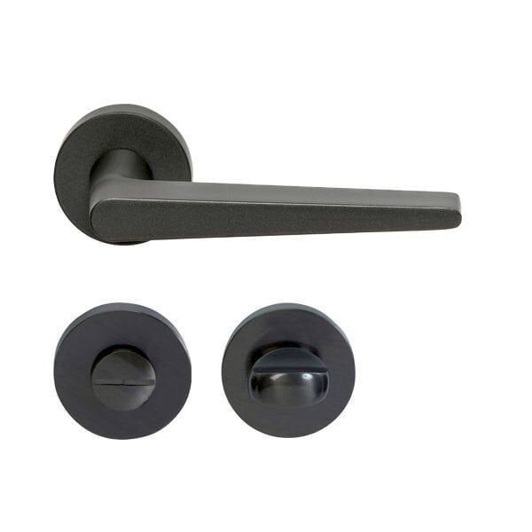 Hafele Kapı Kolu Seti Polly II WC Mat Siyah
