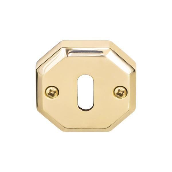 Hafele Köşeli Oda Kapı Kolu Rozeti 55mm, Parlak Pirinç Renk