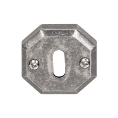 Hafele Köşeli Oda Kapı Kolu Rozeti 55mm, Antik Gümüş Renk