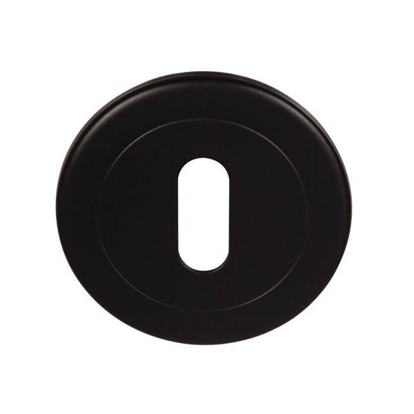 Hafele Yuvarlak İnce Oda Kapı Kolu Rozeti, Siyah Renk