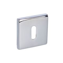 Hafele Kare Oda Kapı Kolu Rozeti 52mm, Parlak Krom Renk