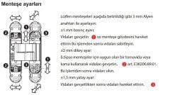 AGB Gizli Kapı Menteşesi 3.2 Eclipse Bronz Kaplama