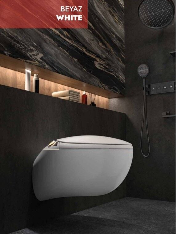 Akıllı Klozet Duvara Monte GR1851 Beyaz