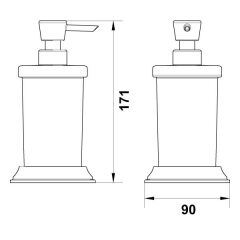 Hafele Sıvı Sabunluk Martin Tezgah Üstü Parlak Altın Renk