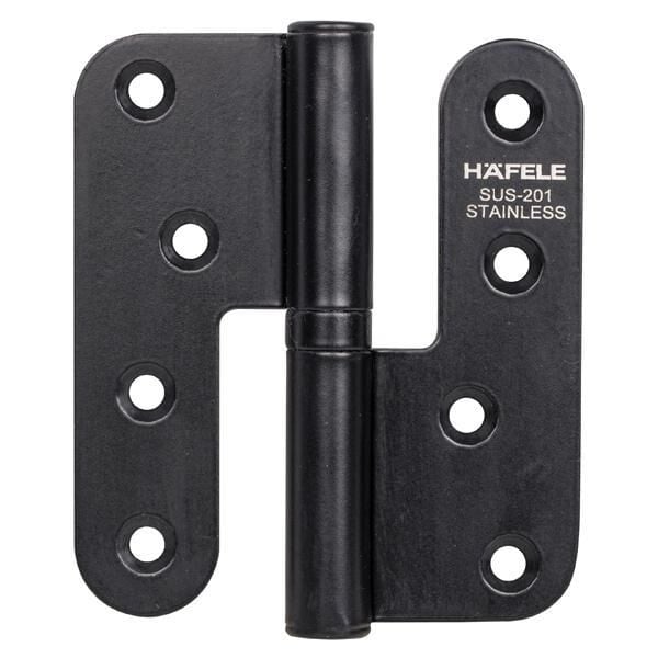Hafele Yaprak menteşe siyah mat 201 100mm sol