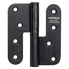 Hafele Yaprak menteşe siyah mat 201 100mm sol