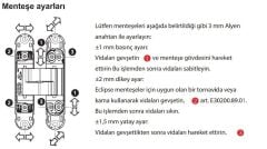 AGB Gizli Kapı Menteşesi 3.2 Eclipse Satin Nikel Kaplama
