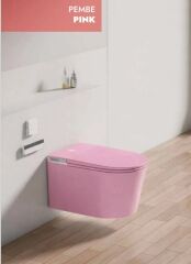 Akıllı Klozet Duvara Monte GR1855 Pembe