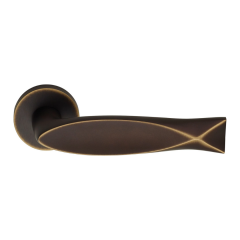 Fish Kapı Kolu Seti  Mat Bronz