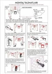Akıllı Klozet Duvara Monte GR1855 Mavi