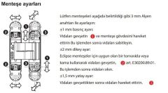 AGB Gizli Kapı Menteşesi 3.2 Eclipse Nikel Kaplama