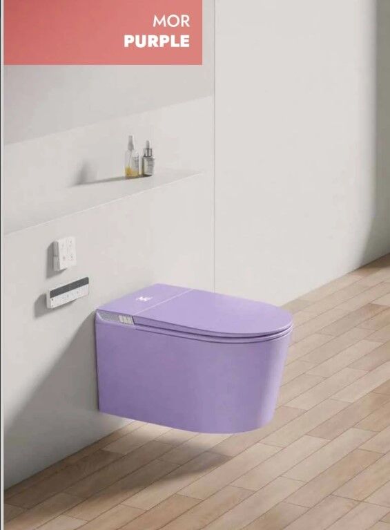 Akıllı Klozet Duvara Monte GR1855 Mor