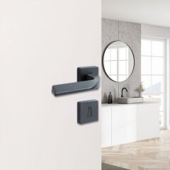 Hafele Kapı Kolu Seti Leo Kol Seti WC Parlak Rose