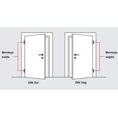 Hafele Yaprak menteşe p.çelik 304 80x82mm Sağ