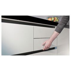 Hafele STRIATA-II-U Yan Kapak Set Mat Siyah