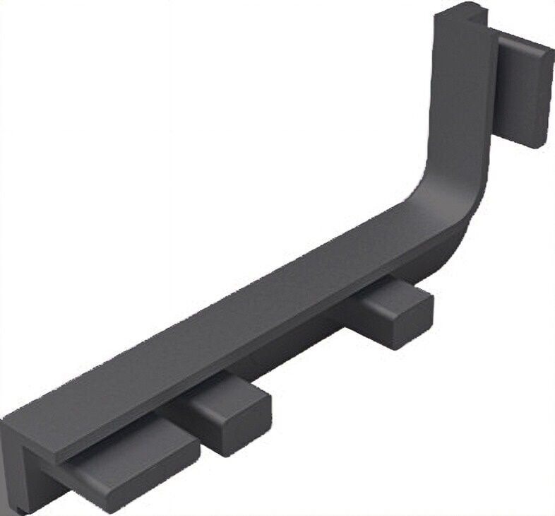 Hafele STRIATA-II-L Yan Kapak Seti Mat Siyah