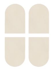 AGB Gizli Kapı Menteşesi Kapak Seti 3.2 Eclipse Emaye Pirinç Kaplama