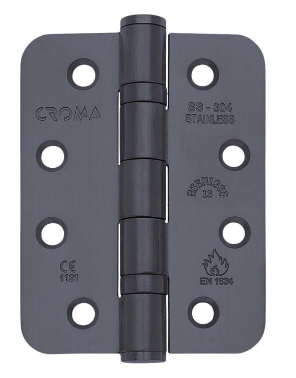 Sabit Milli Yangın Kapısı Kapı Menteşesi 102x76x3mm Antrasit 304