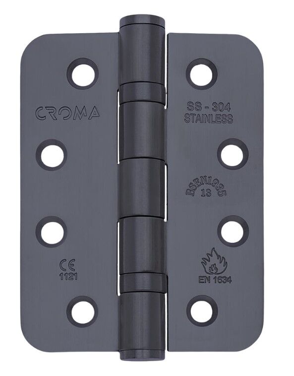 Sabit Milli Yangın Kapısı Kapı Menteşesi 102x76x3mm Antrasit 304