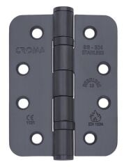 Sabit Milli Yangın Kapısı Kapı Menteşesi 102x76x3mm Antrasit 304