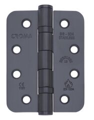 Sabit Milli Yangın Kapısı Kapı Menteşesi 102x76x3mm Antrasit 304