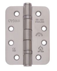 Sabit Milli Yangın Kapısı Kapı Menteşesi 102x76x3mm Paslanmaz Çelik Satin 304