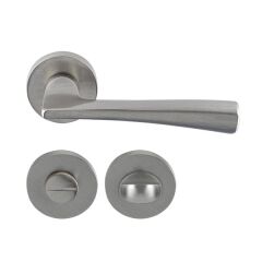 Hafele Kapı Kolu Seti Milano WC Mat Nikel