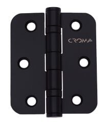 Sabit Milli Kapı Menteşesi 76x62x2,5mm Siyah Mat