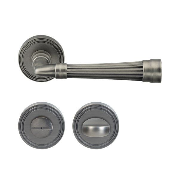 Hafele Kapı Kolu Seti Gain WC Antik Gümüş