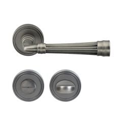 Hafele Kapı Kolu Seti Gain WC Antik Gümüş