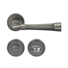 Hafele Kapı Kolu Seti Gain WC Antik Gümüş