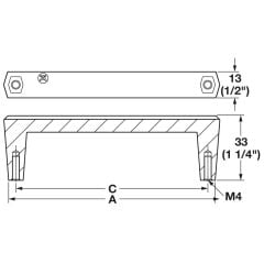 Hafele H2585 Kulp Paslanmaz Çelik Renkli 192mm