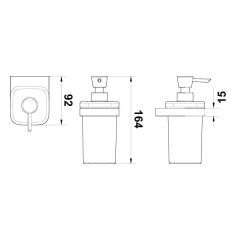 Hafele Sıvı Sabunluk Plato Duvara Monte Parlak Altın Renk