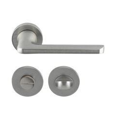 Hafele Kapı Kolu Seti Eloy WC Mat Paslanmaz Çelik