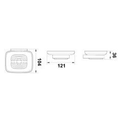 Hafele Sabunluk Plato Duvara Monte Parlak Altın Renk