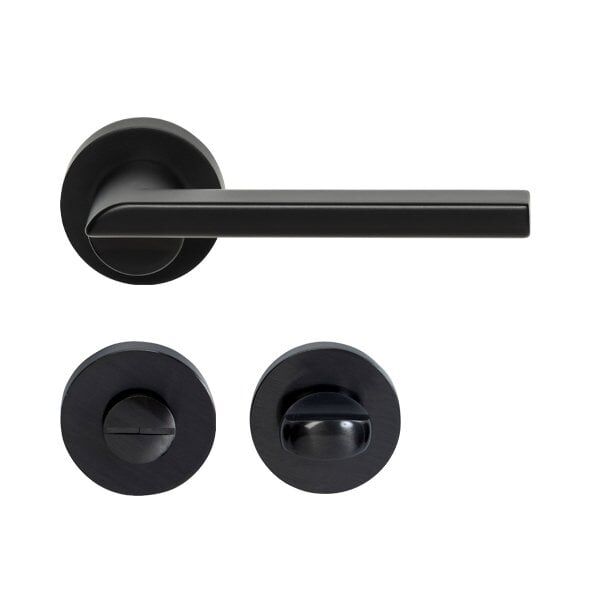 Hafele Kapı Kolu Seti Horus WC Mat Siyah