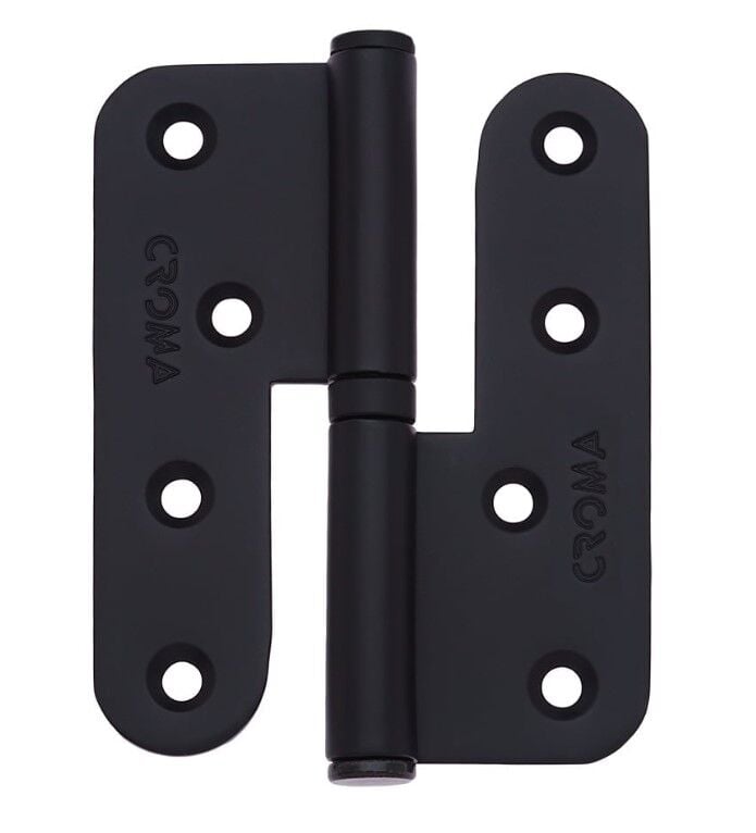 Yaprak Menteşe Çıkabilen 100mm Paslanmaz Mat Siyah Sağ