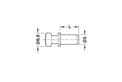 Hafele Rafix Tab 20 S L=9,5mm (100 Adet)