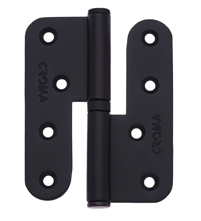 Yaprak Menteşe Çıkabilen 100mm Paslanmaz Mat Siyah Sol