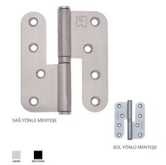 Yaprak Menteşe Çıkabilen 100mm Paslanmaz Mat 304 Sağ