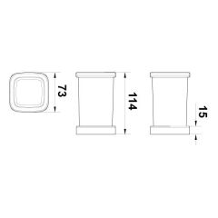 Hafele Diş Fırçalık Plato Tezgah Üstü Mat Siyah Renk