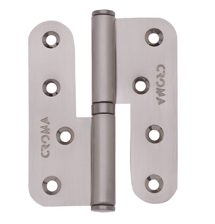 Yaprak Menteşe Çıkabilen 100mm Çelik Mat Saten Sol