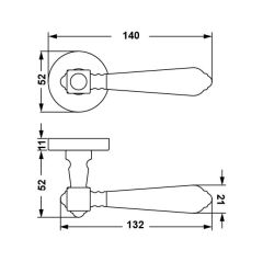 Hafele Kapı Kolu Seti Bien Barelli Mat Siyah