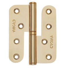 Yaprak Menteşe Çıkabilen 100mm Çelik Altın Parlak Sağ